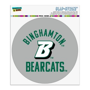 Binghamton Bearcats Automotive Car Window Locker Circle Bumper Sticker - 1 of 4