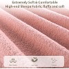 Pink/Blue/White Bed Frame with Upholstered Headboard, Low Profile, Sturdy Platform, Noise Free - 3 of 4