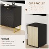 Modern Sideboard Buffet Cabinet with Storage Set of 2, Wood Accent Storage Cabinet with Doors - 4 of 4