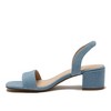 Lands' End Women's Essential Denim Block Heel Sandals - 3 of 4