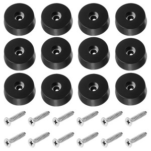 Unique Bargains Rubber Non-Slip Shock Absorption Durable Furniture Pads 12 Pcs - 1 of 4