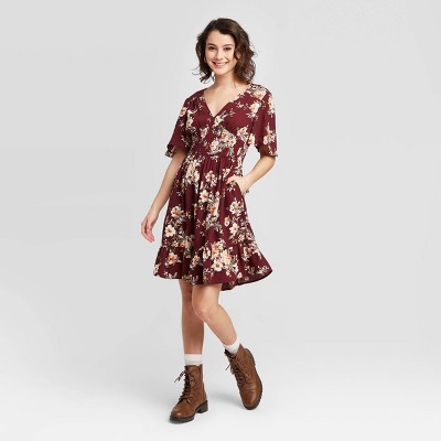 target burgundy dress