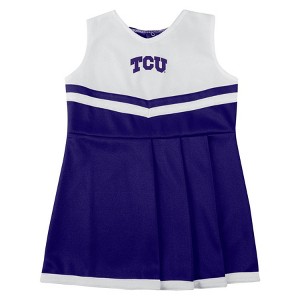 NCAA TCU Horned Frogs Toddler Girls' Cheer Dress Set - 1 of 3
