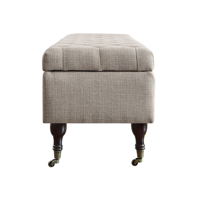 Collette Tufted Storage Bench Linen - Adore Decor, 5 of 10
