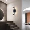 CityFurn 2-Light Modern Crystal Glass Wall Sconces - 3 of 4