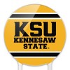 Kennesaw State KSU  Stripes Acrylic Cake Topper Party Decoration for Wedding Anniversary Birthday Graduation - 3 of 4