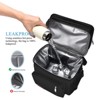 Lunch Bag Lunch Box for Men Women, Double Deck Leakproof Insulated Soft Large - 3 of 4