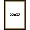 PosterPalooza | Embellished Brown Picture Frame - UV Acrylic, Foam Board Backing, Hanging Hardware - 2 of 4