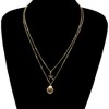 HTUTWOO Women Layered Shell Necklace, Gold Seashell Starfish Pendant Necklace , Adjustable Chain, Trendy Beach Vacation Jewelry - 4 of 4