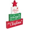 Northlight Believe in the Magic of Christmas Wooden Tree Sign - 12.5" - 4 of 4