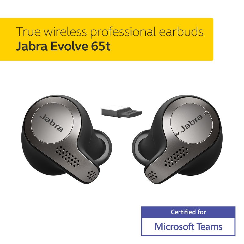 Jabra Evolve 65t MS True Wireless Earbuds, 2 of 9