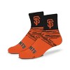 MLB San Francisco Giants Youth Quarter Socks - 2pk: Cushioned Heel & Toe, Knit Fabric - 2 of 4