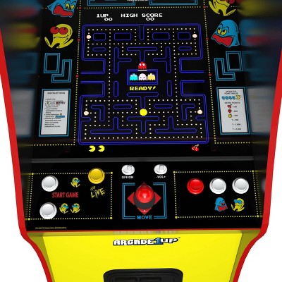 Arcade1Up Yellow and Black PAC-MAN Deluxe Arcade Game