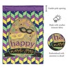Magnolia Garden Happy Mardi Gras Mask Medallion 29 x 42 Inch Polyester Garden Flag - 2 of 2