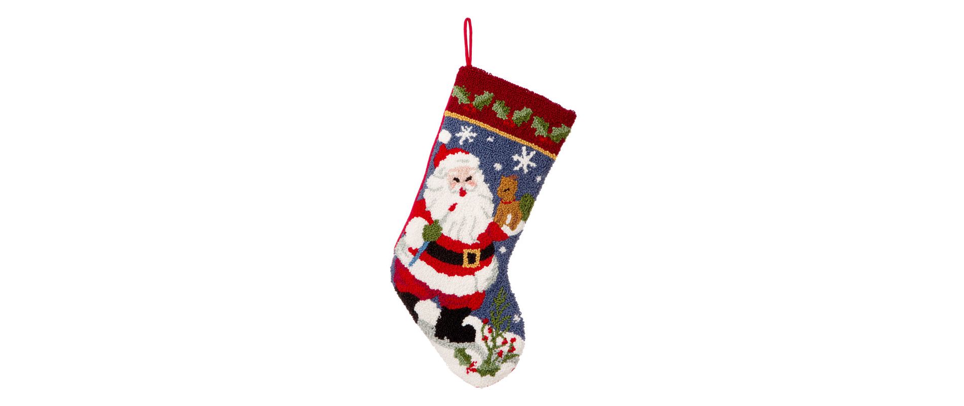 FIONECA Hooked Santa Christmas Stocking
