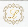 Linum Home Textiles 100% Turkish Cotton MONICA Gold Thread 2PC Embellished Hand Towel Set - 3 of 3