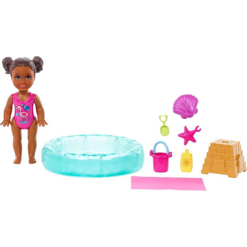 Barbie Skipper Babysitters Inc Doll Set with Pool, 1 of 6
