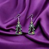 Slickblue 2.14ct Rhodium Plated Christmas Earrings, Multi-Color CZ, Pave Setting, Perfect Holiday Accessory for Women - 2 of 3