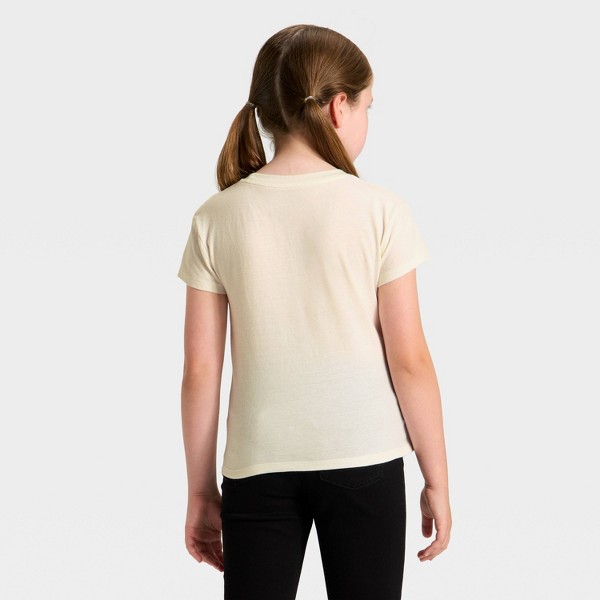 Camiseta de Manga Corta para Niña, 'Gato de Navidad' con Lentejuelas Reversibles - Cat & Jack™ Crema 4