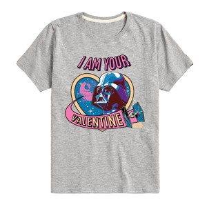 Boys' - Star Wars - I Am Your Valentine Darth Vader Short Sleeve Graphic T-Shirt - 1 of 4