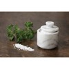 4oz Marble Salt Cellar White - Fox Run: Condiment Server, Hand Wash, 2-Piece Set, 3" Dimensions - image 2 of 4