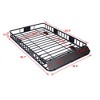 150LB Heavy Duty Roof Rack Basket, 66.1"x39.4" Universal Roof Rack Cargo Carrier Basket Rooftop Luggage Holder Weather Resistant Top Mount Cargo Rack - 2 of 4