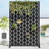 SpassWay 72"H 47"W Outdoor Metal Garden Trellis Privacy Screen Lattice Panel Indoor Room Divider - 2 of 4
