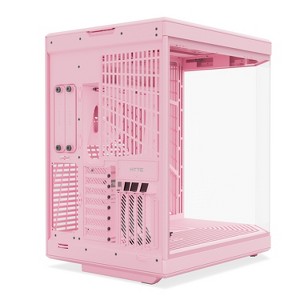 HYTE Y70 Mid-Tower ATX Gaming PC Desktop Case - Tempered Glass - Dual Chamber - High Airflow - Riser Cable - Strawberry Milk (Pink) - 1 of 4