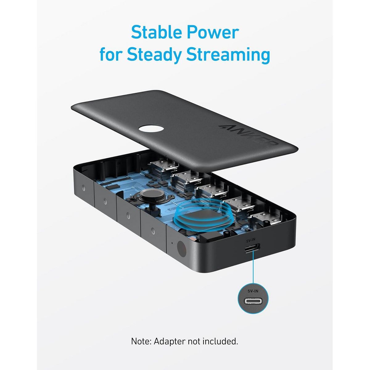 Anker HDMI Switch, 4 in 1 Out 4K@60Hz HDMI Switcher with Remote Selector - thumbnail 5