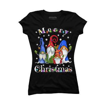 Junior's Design By Humans Gnome Christmas Pajamas By NekoShop T-Shirt
