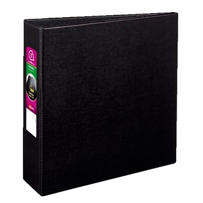 Avery Durable Binder with Slant Ring, 3 Inches, Black