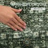 8x10 Green Vintage Floral Washable Area Rug – Ultra-Thin Non-Slip Stain-Resistant Carpet for Living Room, Bedroom, Office, Playroom - 4 of 4