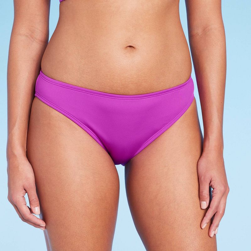 Women's Medium Coverage Hipster Bikini Bottom - Shade & Shore™ Purple, 5 of 7