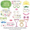 Big Dot of Happiness Wildflowers Bride - Boho Floral Bridal Shower and Wedding Party Photo Booth Props Kit - 20 Count - 2 of 4