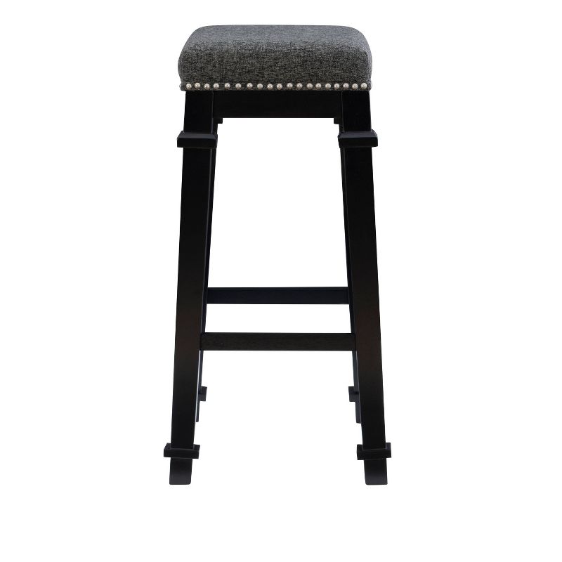 Kennedy Backless Barstool Wood - Linon, 4 of 10