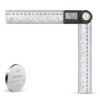 Digital 7-Inch Angle Ruler - Carpentry Layout Tool, Angle Measurement Tool, House Corner Inspection Tool, Steel Ruler, Construction Supervision Tool - 2 of 4