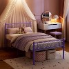 Metal Bed Frame with Heart Headboard & Footboard, Kids/Teens Platform Bed, No Box Spring Needed, 12.2" Underbed Storage, Easy Assembly - 4 of 4