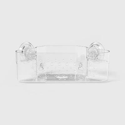 Suction Corner Basket Clear - Room Essentials™