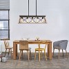 5-Light Farmhouse Chandeliers For Dining Room Oak(No Bulbs) - 3 of 4