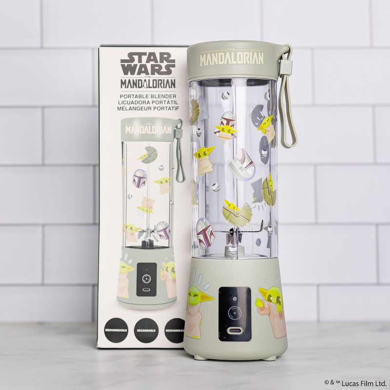 Uncanny Brands Star Wars The Mandalorian USB-Rechargeable Portable Blender, 5 of 7