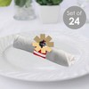 Big Dot of Happiness Pirate Ship Adventures - Skull Birthday Party Paper Napkin Holder - Napkin Rings - Set of 24 - 2 of 4