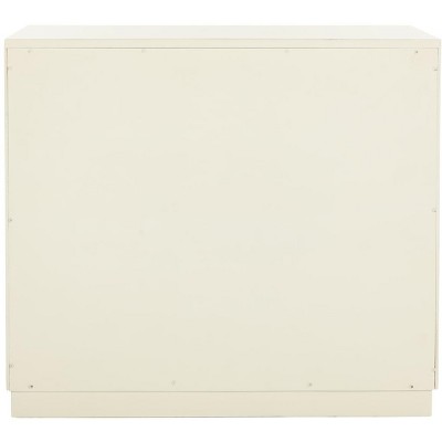 Erin Beige and Gray 2-Door Chest with Nailheads