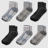 Dickies Men's 6pk Outdoor Navigator Quarter Socks - Gray 6-12: Midweight Knit, Tagless, Solid Pattern - 2 of 4