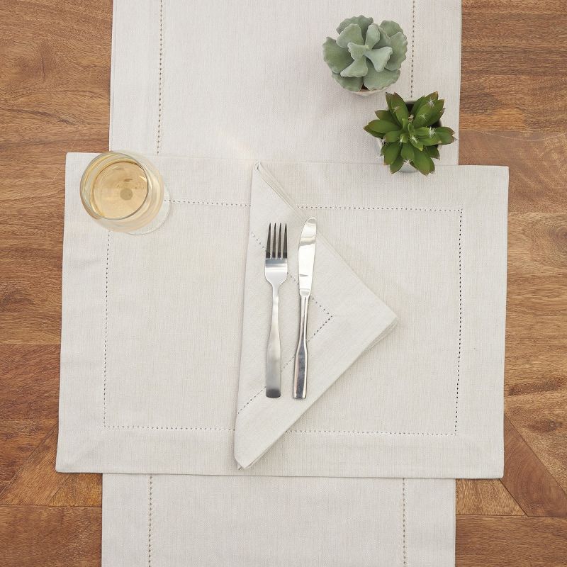C&F Home Hemstitch 14" x 20" Placemat Set of 6, 2 of 4