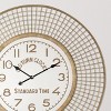 VIP Bamboo 39.5 in. Brown Oldtown Clock with Grid - 4 of 4