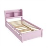 Whisen Platform Bed with Built-in Bookcase Headboard and Pull-out Trundle - 4 of 4