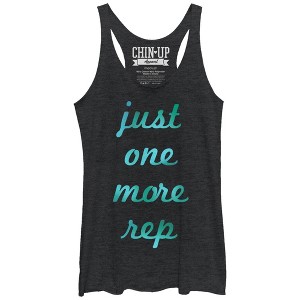 Women's CHIN UP Just One More Rep Racerback Tank Top - 1 of 3