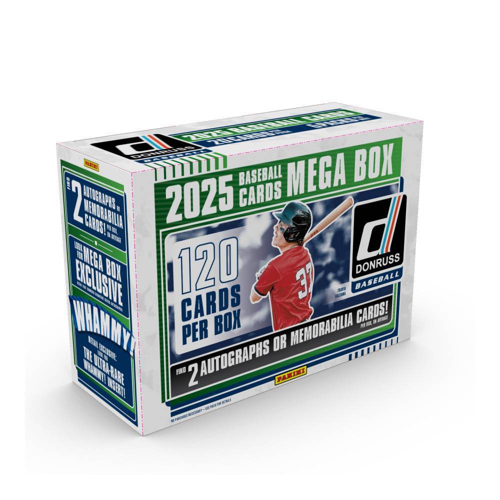 2025 MLB Donruss Baseball Mega Box Trading Cards