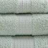 6Pcs 100% Organic Cotton Solid Color Bath Towel Set, Heavy Weight Ultra Soft and Absorbent Bath Towel - 3 of 4
