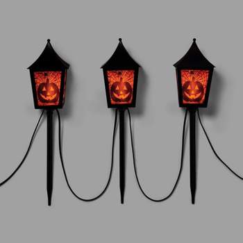 LED Jack-O'-Lantern Flicker Effect Halloween Novelty Path Light - Hyde & EEK! Boutique™